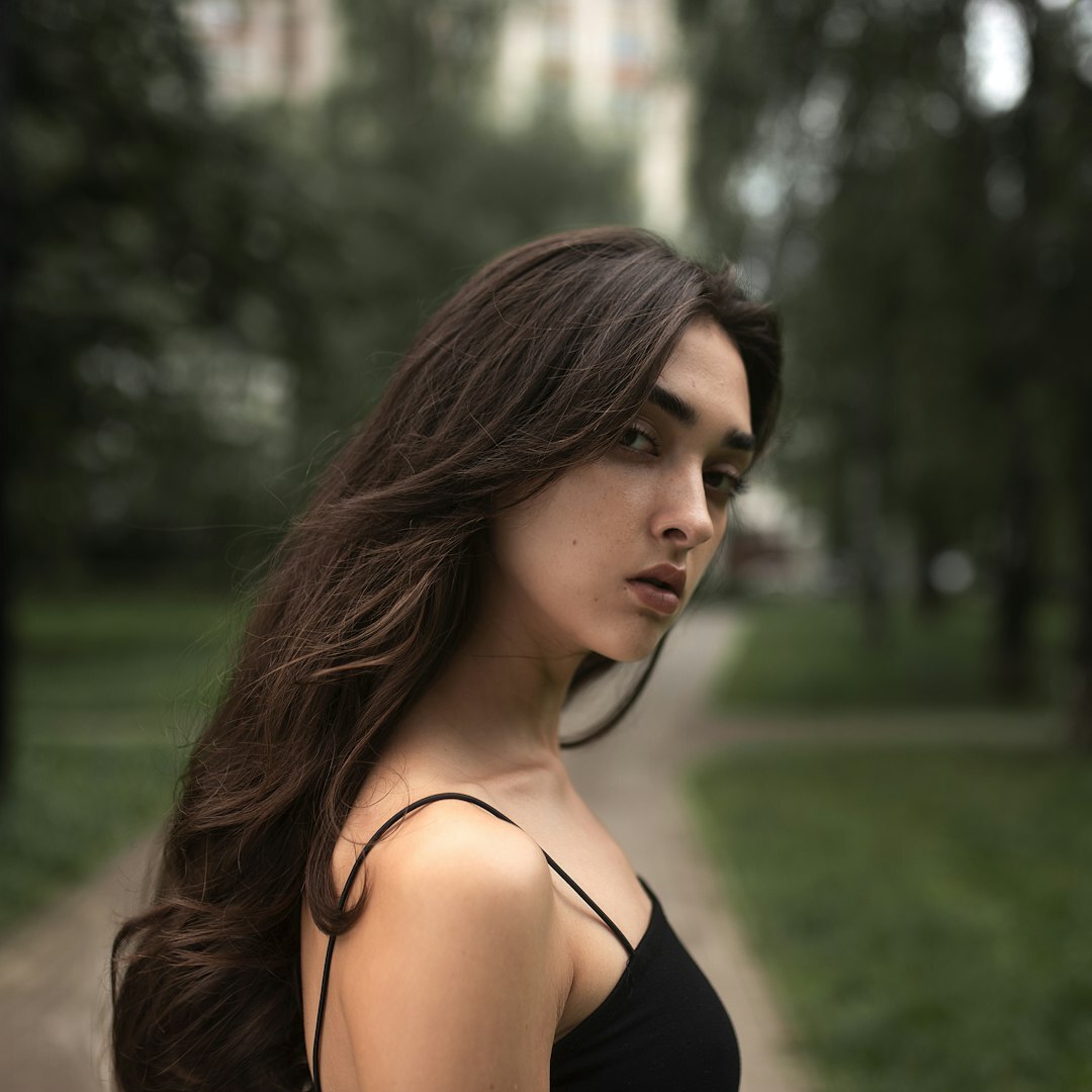 Slovenian woman mentor portrait with dark hair